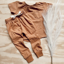 Load image into Gallery viewer, Brushed Cotton Joggers - Camel