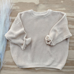 Chunky knitted Sweater Nude